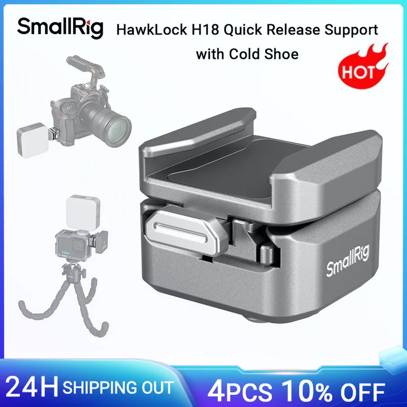 

SmallRig HawkLock H18 быстросъемная поддержка с холодным башмаком для детской видеозаписи, аксессуары для микрофона-4500