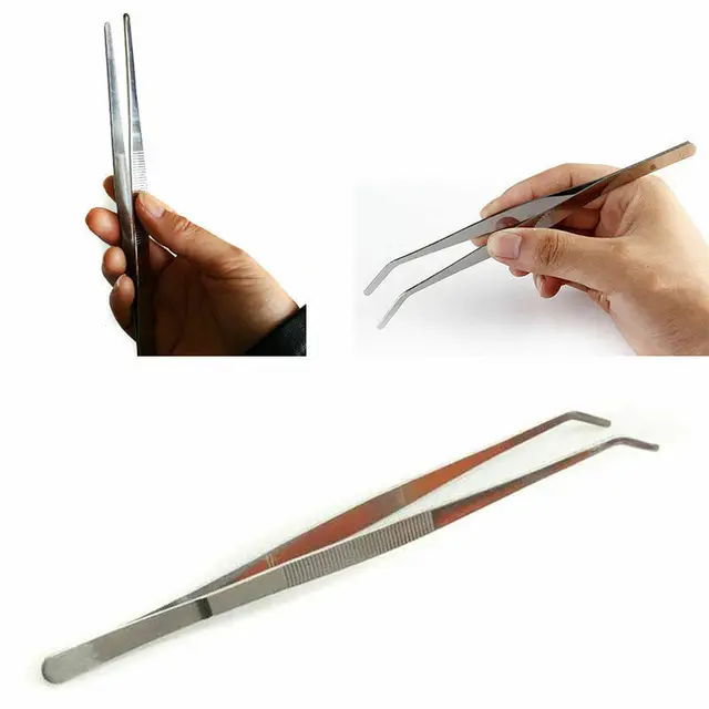 Stainless Steel Reptile Feeding Long Tongs Tweezers for Reptile, Lizards, Gecko, Spider, Tarantula, Hedgehog, Snake, Aquarium Stainless Steel Reptile Feeding Long Tongs Tweezers for Reptile, Lizards, Gecko, Spider, Tarantula, Hedgehog, Snake, Aquarium