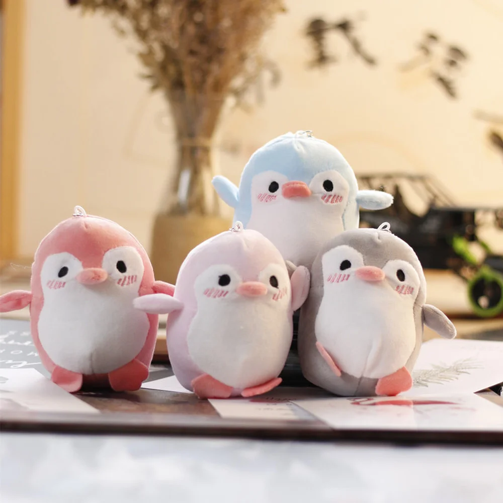 10cm Lovely Penguin Toy Key Chain Quality Animal Penguin Stuffed Toy