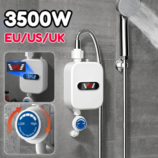 Chauffe-eau instantané douche 220V robinet de salle de bains prise ue chauffe-eau purificateur de bain de carbone pour maison de campagne Cottage hôtel 1