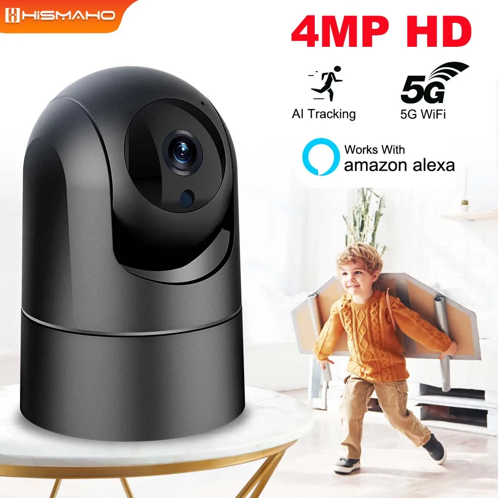 Alexa Amazon Cloud Cam Wireless 5G WiFi IP Camera 4MP Baby Monitor