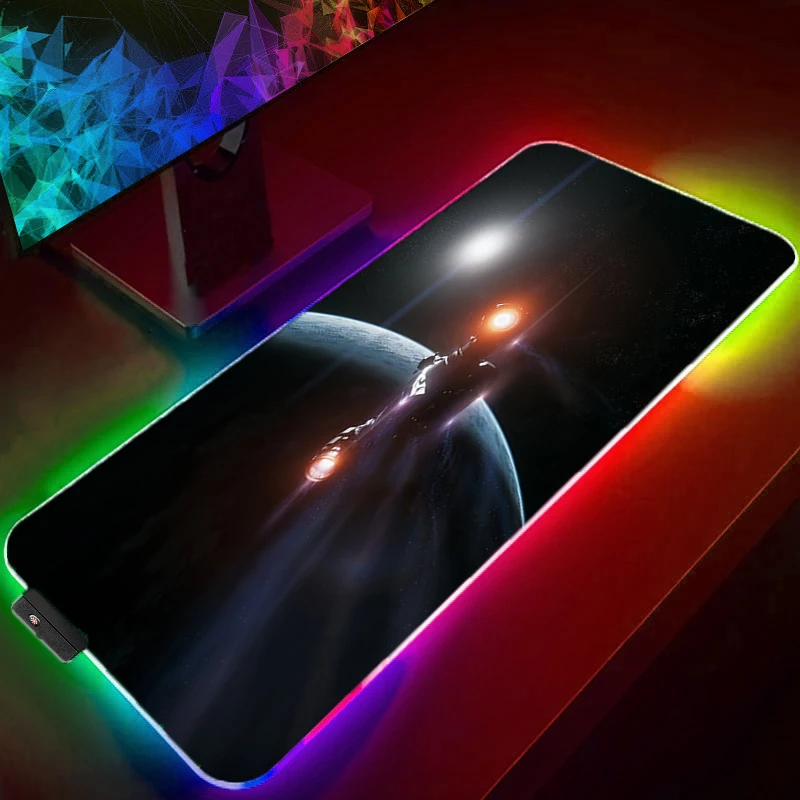 

Star Citizen Mouse Pad RGB XXL 1000X500 Gamer Desk Mat Mousepad Pc Gaming Backlit Speed Mats Computer Table Keyboard Laptops Rug