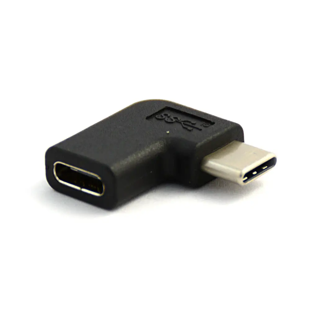USB 3 1 Тип C гнездовой до 90 градусов угол папа адаптер конвертер Разъем USB-C адаптеры