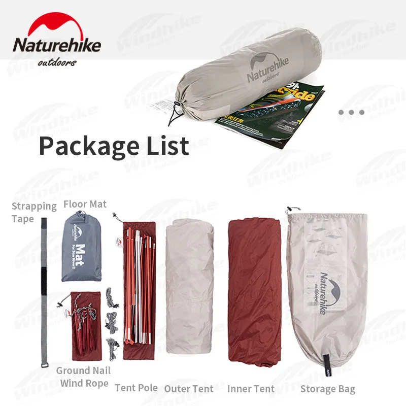 Naturehike Star River 2 Camping Tent 4 Season 1-2 Person Outdoor Hiking 20D Silicon Waterproof Double Layer Ultralight Cycling camping tent