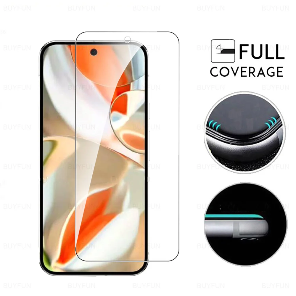 6-in-1 Full Cover Tempered Glass Screen Protector with HD Lens Film