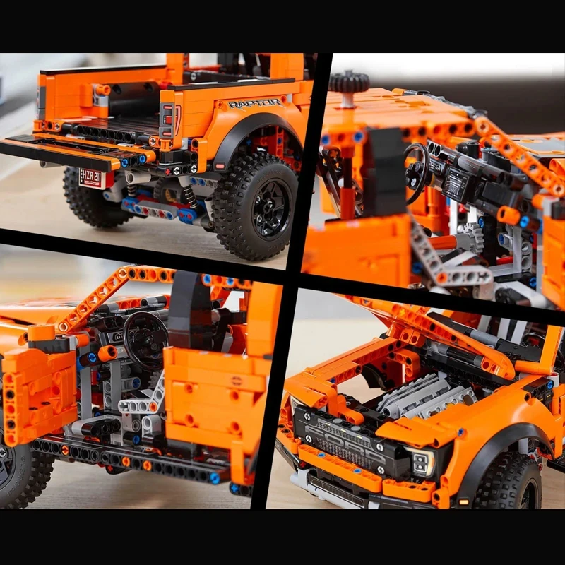 Technical 1:10 F-150 Raptor Off Road Car Building Blocks Pickup Vehicle Assemble Bricks Toys Gifts For Boy Kids 5