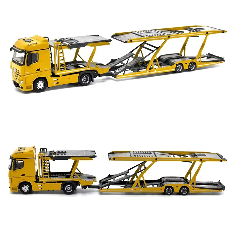 ベンツアクトロスダブルデッカーカートレーラー,lhdダイキャストモデル