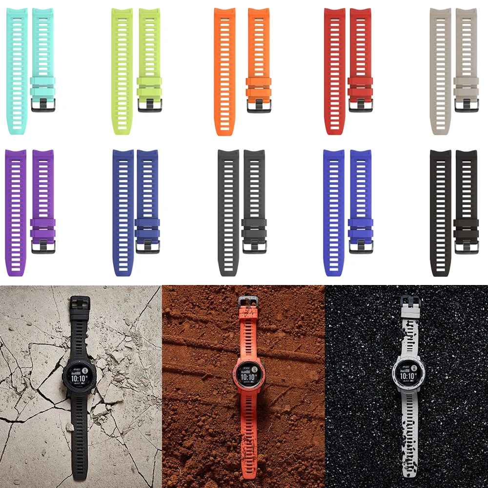 Premium Silicone Smartwatch Replacement Wristband - Versatile and Durable Strap for Enhanced Comfort
