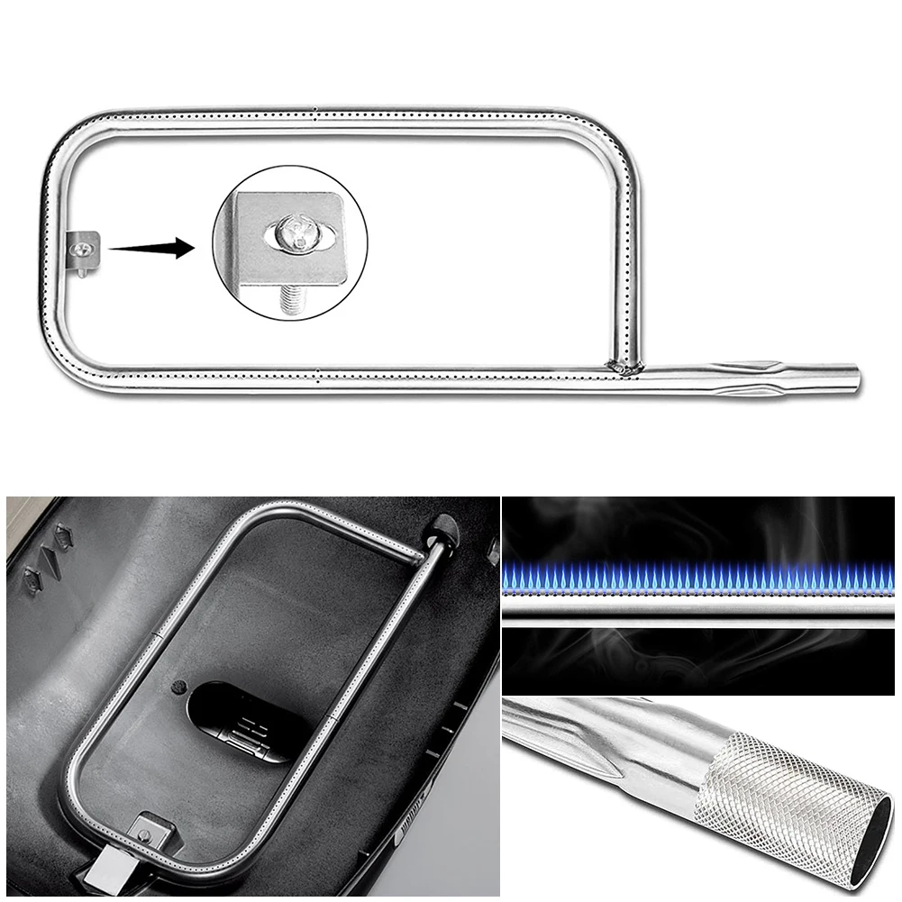 60041 Grill Burner 304 Stainless Steel Grill Burner 20.5 Inch Tube Replacement for Weber Q200/Q220/Q2000/Q2200