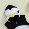 2024-05-27 Lioraitiin Baby Penguin Costume Fleece Sleeveless Zip-Up Hooded Romper Knee High Socks 2 Piece Set for Girls Boys 4