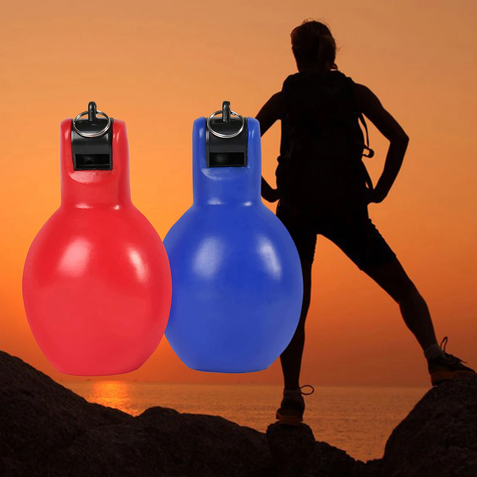 Portable Squeeze Whistle Loud Sound Handheld Sports Whistle Handheld Emergent For Outdoor Survival Game Playing