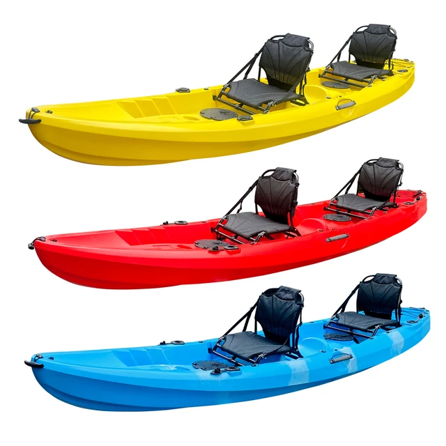 Outdoors Tandem Pedal Sea Kayak 2 Person Tandem No Inflatable Fishing Kayak  - AliExpress