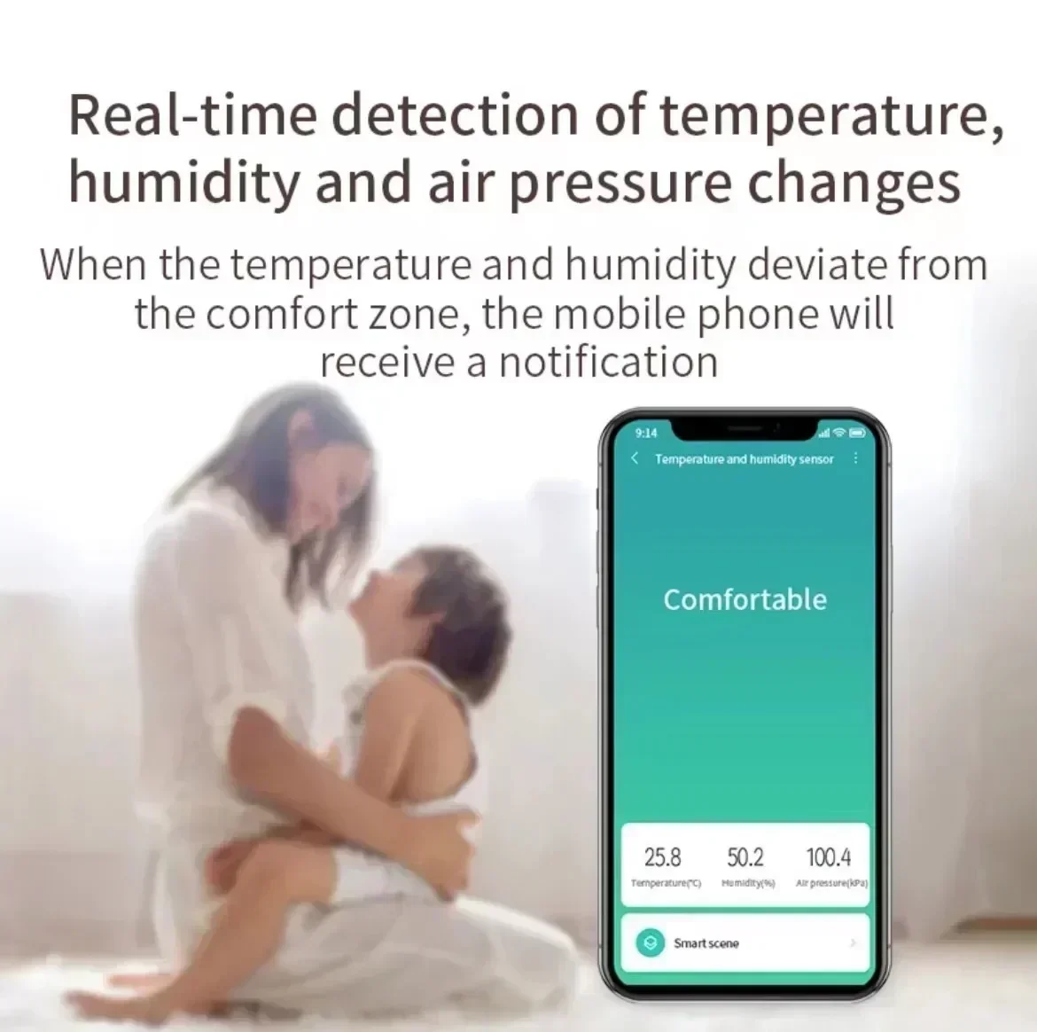Aqara Temperature Sensor Smart Air Pressure Humidity Environment Sensor Zigbee Smart Remote Control For Mijia Home Homekit
