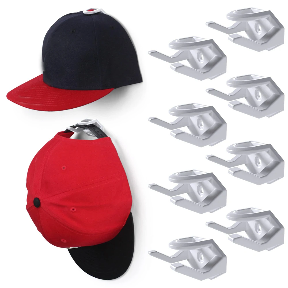 5/8pcs Upgraded Hat Hook for Wall New Hat Racks for Baseball Caps Cowboy Hat Rack Holder Organizer Easy to Install 1