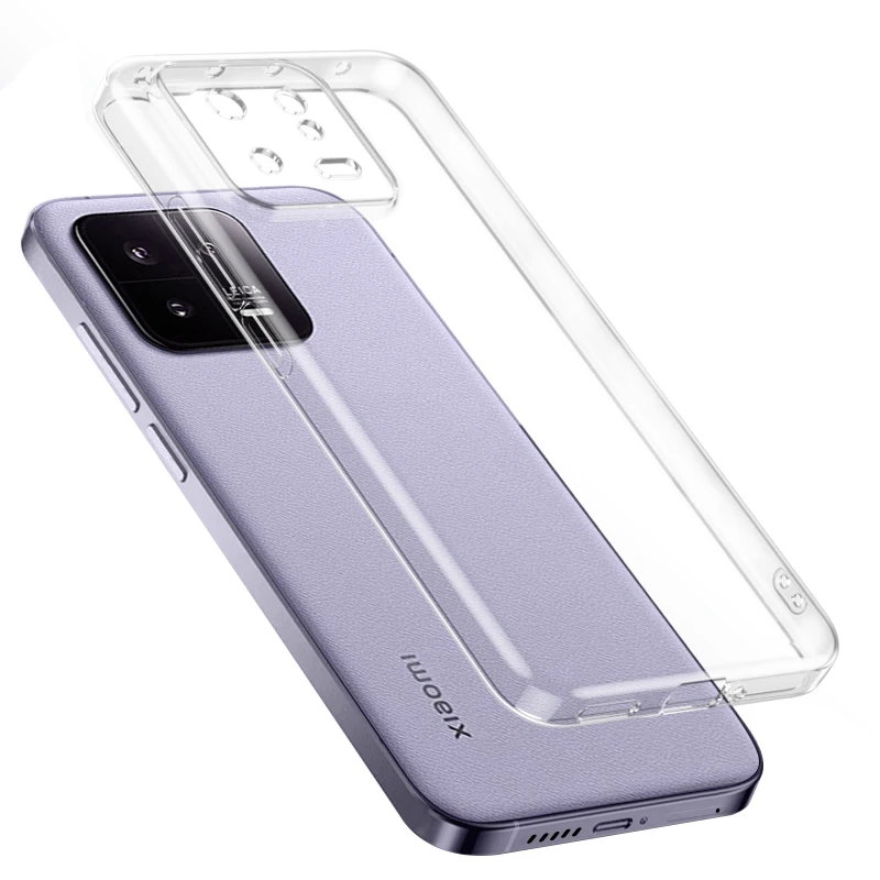 Ultra-thin Clear Silicone Phone Case For Xiaomi Full Protection_voghion.com