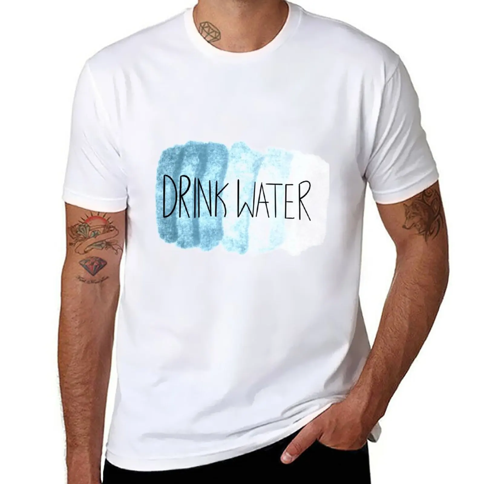 

New Drink water T-Shirt heavyweight t shirts shirts graphic tees boys white t shirts cute clothes t shirts for men pack