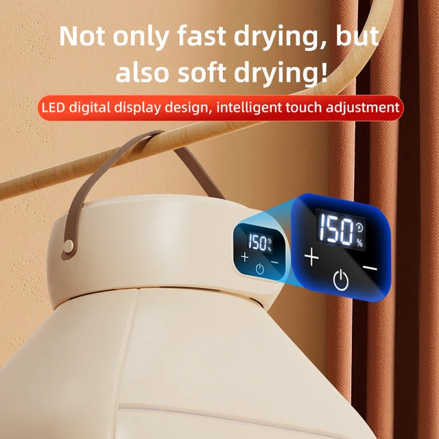 Portable Clothes Dryer Foldable Clothes Dryer with Timer Mini Dryer For Travel Multifunctional Dryer Circulating Clothes Dryer 4