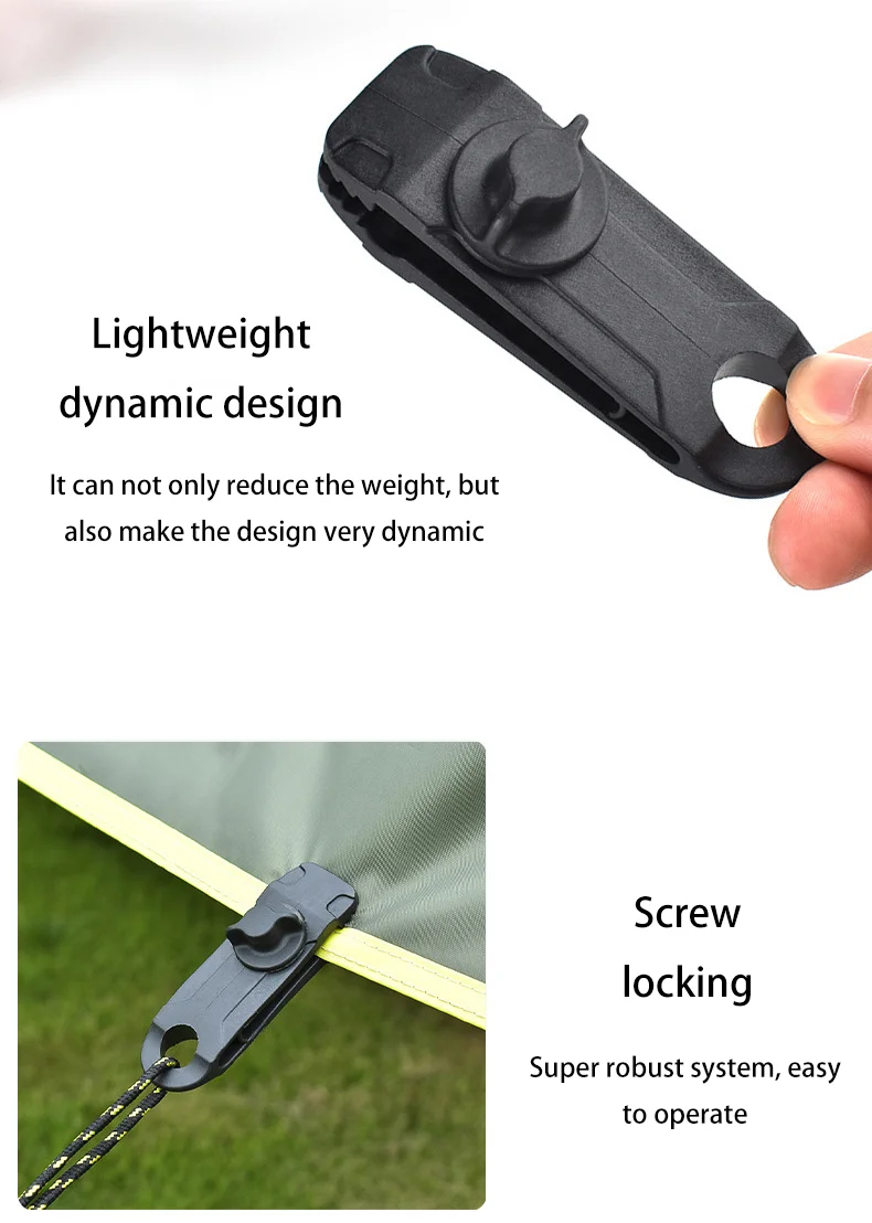 Mailio 5 stücke Zelt Baldachin Clip Winddicht Spezielle Shark Zahn Design Outdoor Befestigung Haken Schnalle für Outdoor Camping Zubehör