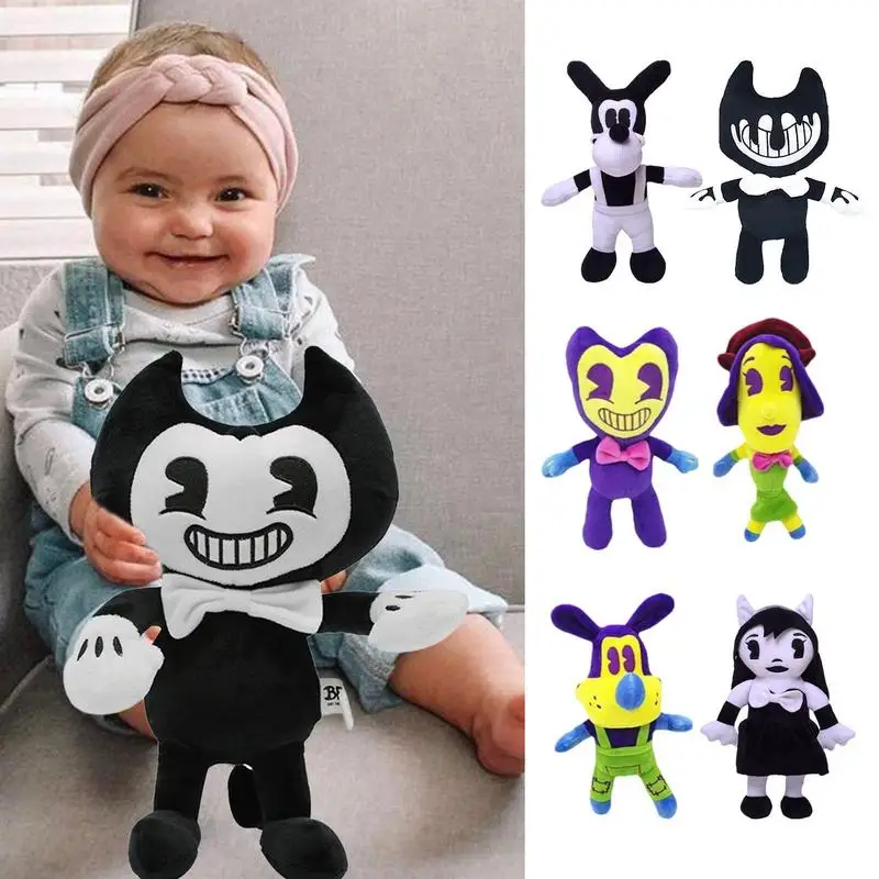 Bandy Horror Dolls Boys Girls Soft Toys Thriller Game Bandy And Ink Machine Plush Toys Children Birthday Gifts Popular Toys 2023