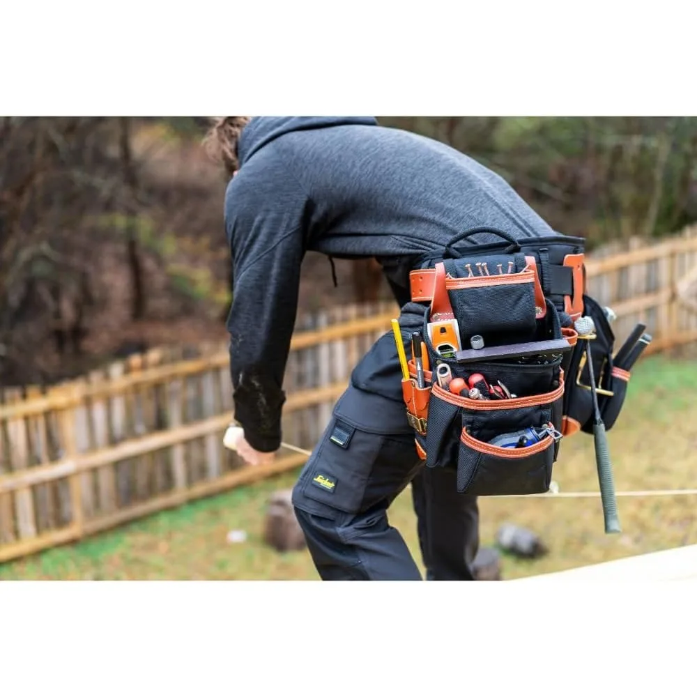 CLC 51452 4 Piece Top Of The Line Pro Framer's Tool Belt, Black,brown, 29"–46" 5