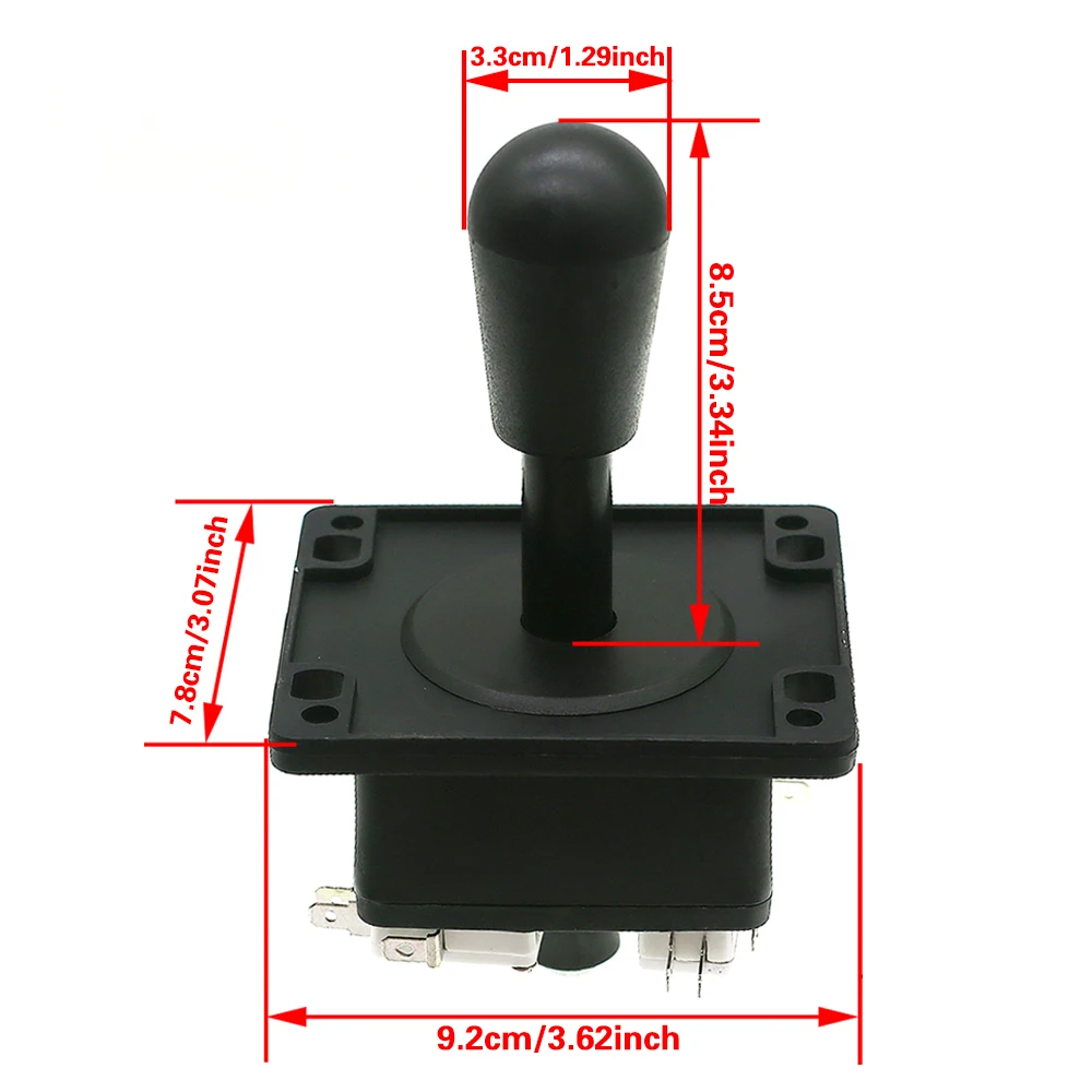 SNK 네오 지오 아메리칸 탑 볼 조이스틱, 블랙 4/8 웨이 스틱, 내구성 HAPP 스페인 스타일 아케이드 칵테일 캐비닛 코인 머신  DIY-Freehip.co.kr