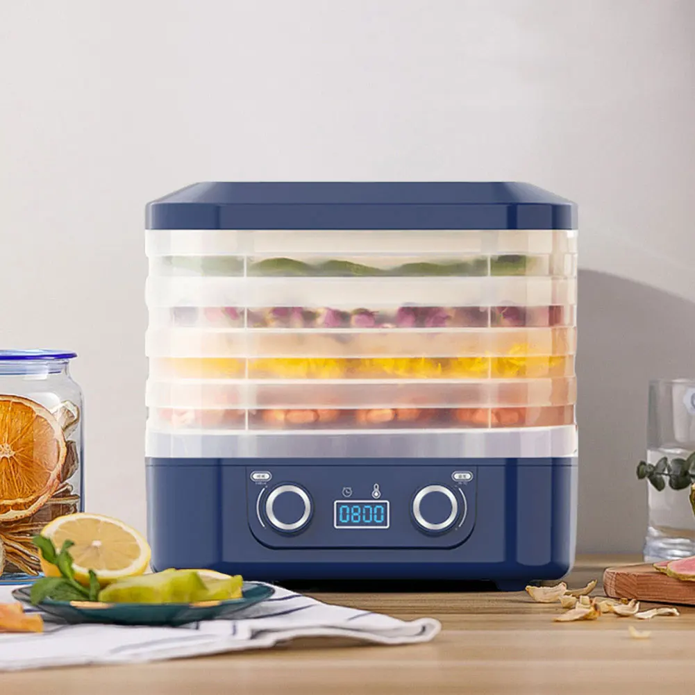 5 Layers Intelligent Fruit Dryer 48 Hours Long Lasting Pet Food Dehydration Smart Thermostatic Fruit Vegetable Meat Dehydrator 5