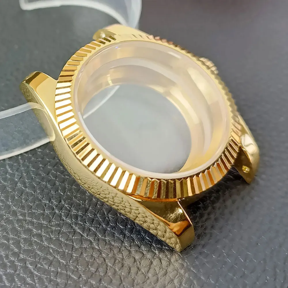 NH35 Case 41mm Luxury Men's Steel Case Fit NH35 NH36 Movement Sapphire Glass 20mm Strap Watch Box