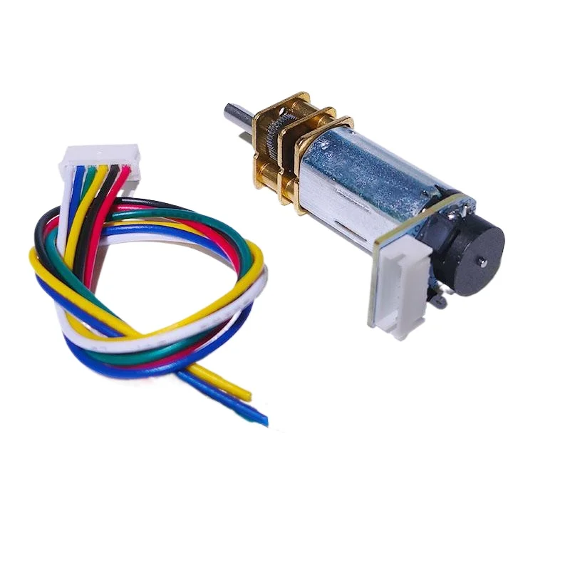 Fielect DC 6V 60RPM Gear Motor With Hall Encoder | GA12-N20 Mini Speed Reduction Motor For DIY Cars & Toys
