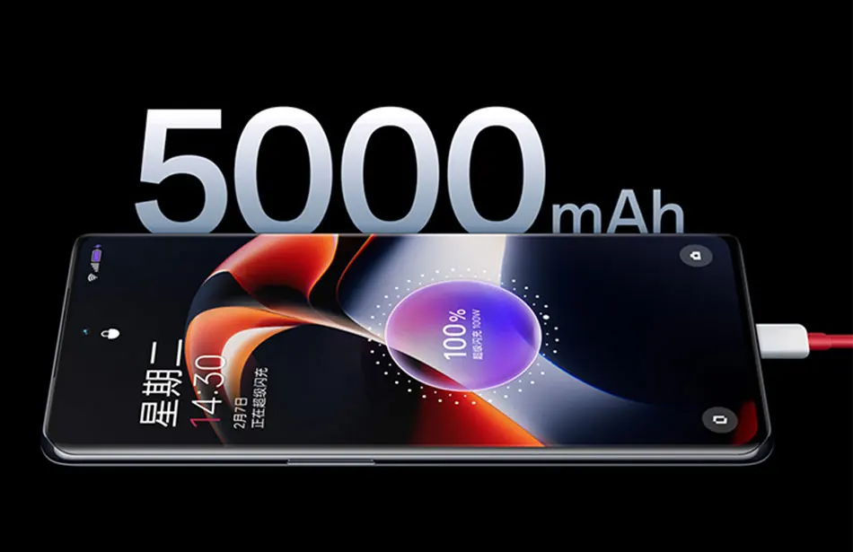 Smartphone with 5000mAh battery life