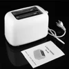 Automatic Sandwich Breakfast Maker 800W 2 Slices Toaster Electric Toast Bread Crumb Tray Bread Baking Machine 6 Browning Options 6