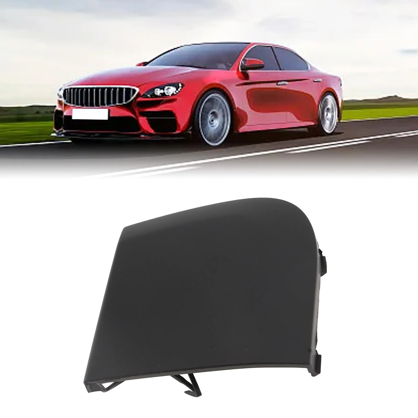 Car Front Lower Bumper Tow Hook Eye Cover Grille Cap For Mazda 2
