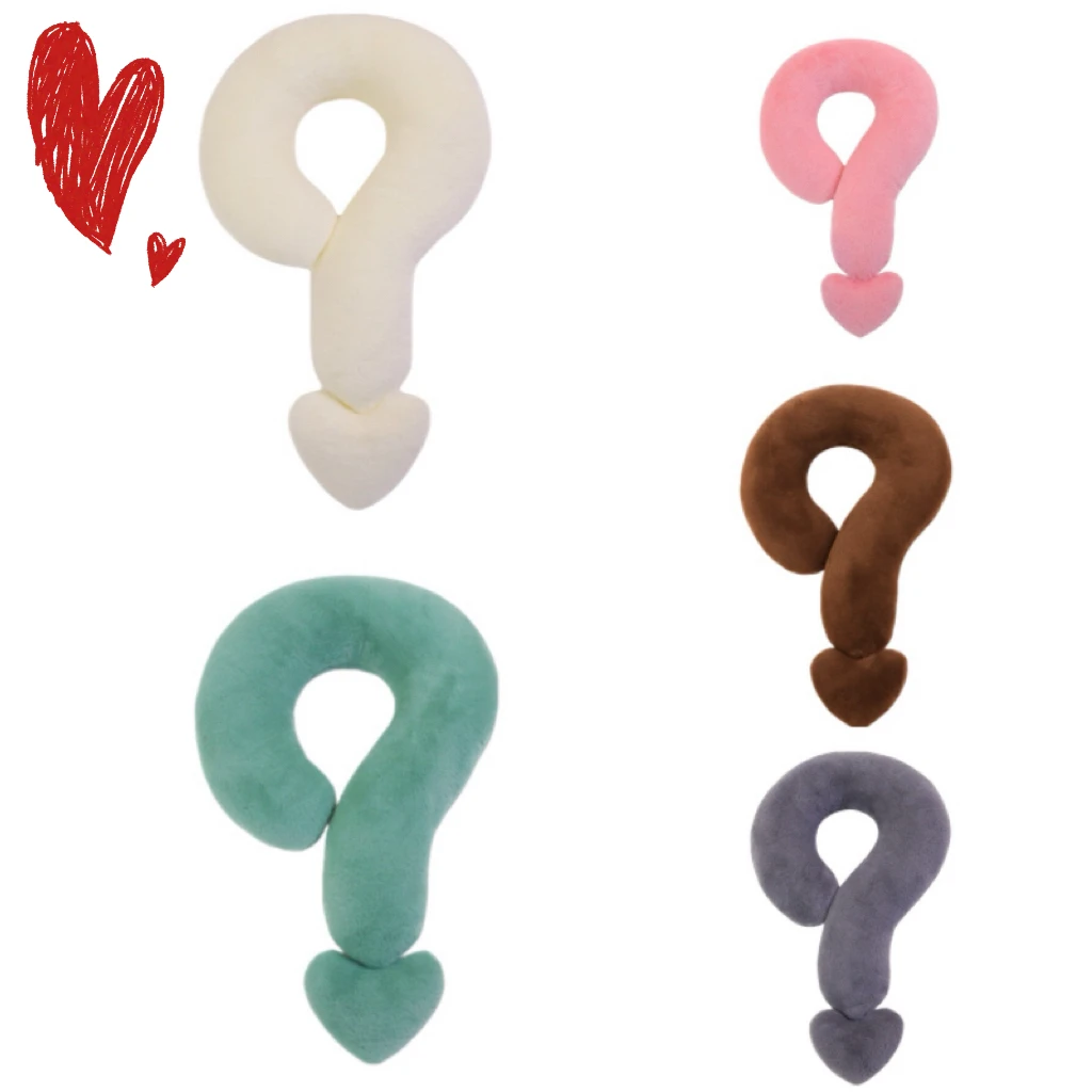 60×35CM Funny Creative Colorful Question Mark Shape Soft Plush Cushion Sofa Pillow Decoration Girls Kids Birthday Christmas Gift 50pcs lot 7x9 10x14 13x18 cm small organza bags candy jewelry packaging bags wedding decoration christmas gift bag pouches
