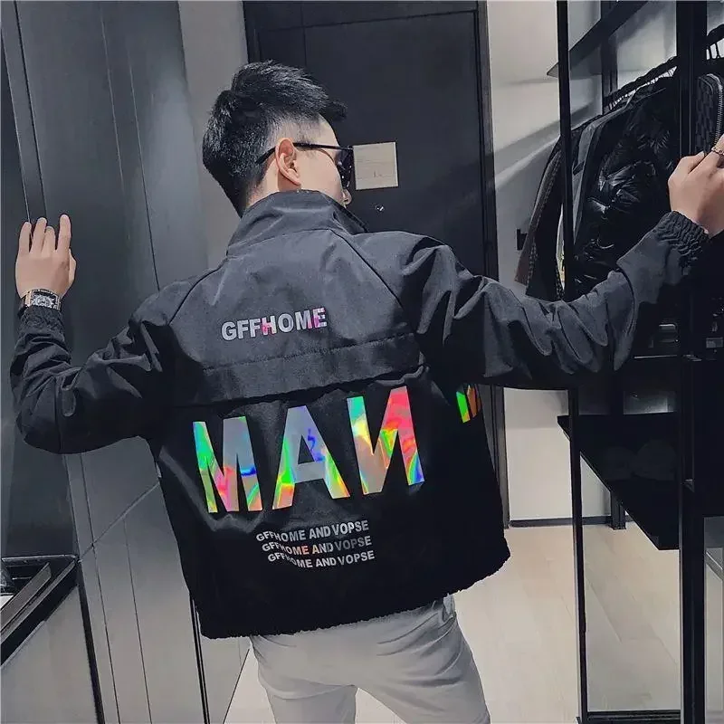 thumbnail image 1 of Chaquetas de hombre, abrigos de moda para hombre, nuevos en primavera y otoño, elegantes, informales, Y2k, entrega rápida, marcas originales, Harajuku, oferta barata, 1 of 5