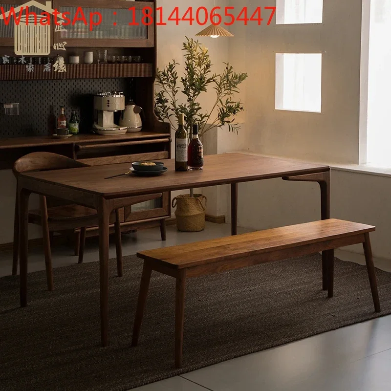 

Изготовленный На Заказ тихий обеденный стол из массива дерева в скандинавском стиле маленький домашний обеденный стол прямоугольный стол простой стол