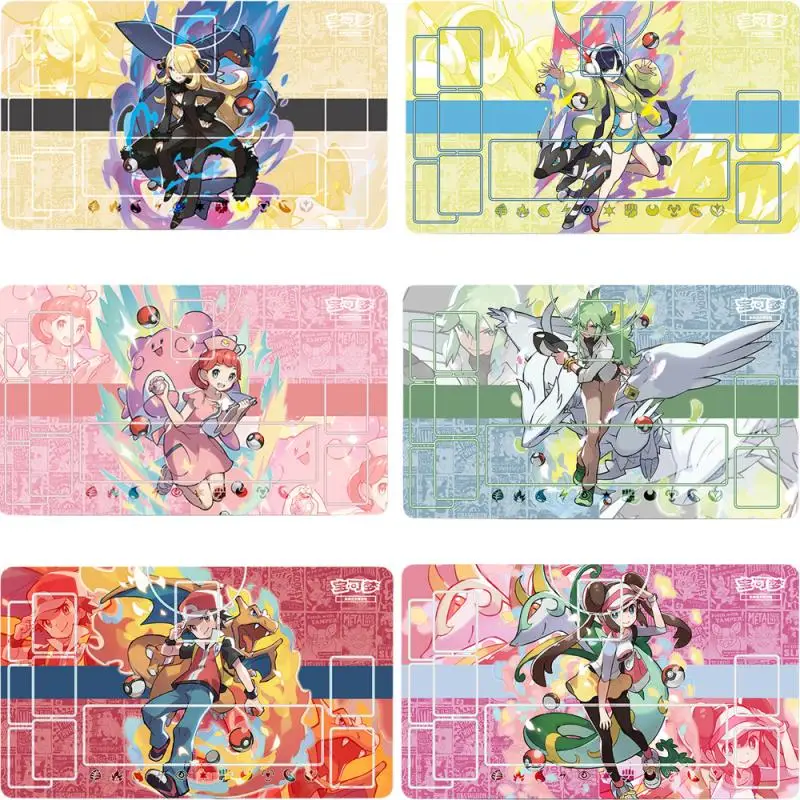 

Коврик для карт Pokemon PTCG, роза, Стивен, камень, рассвет, Скай, 60 х35 см, специальная игра, одиночный игрок, боевой аниме, персонажи коврик для карт, подарки