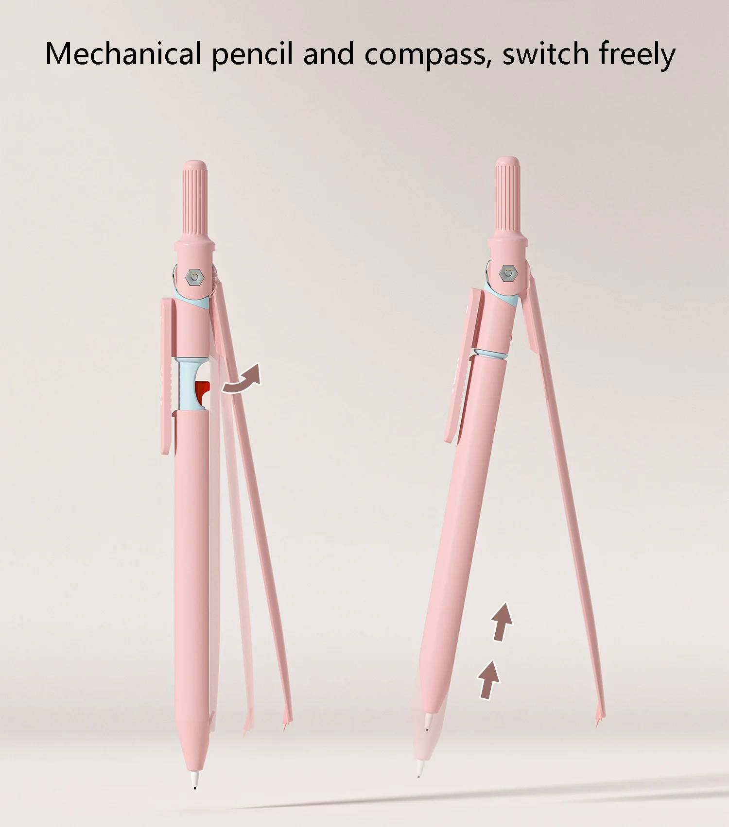 기계식 연필 세트 금속 그립 리필 가능 심 리필 나침반 자 어린이 학생 학교 제도 도면 용품