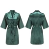 Robes courtes et soyeuses pour femmes, en Satin, pour demoiselle d'honneur, fête de mariée, vêtements de nuit