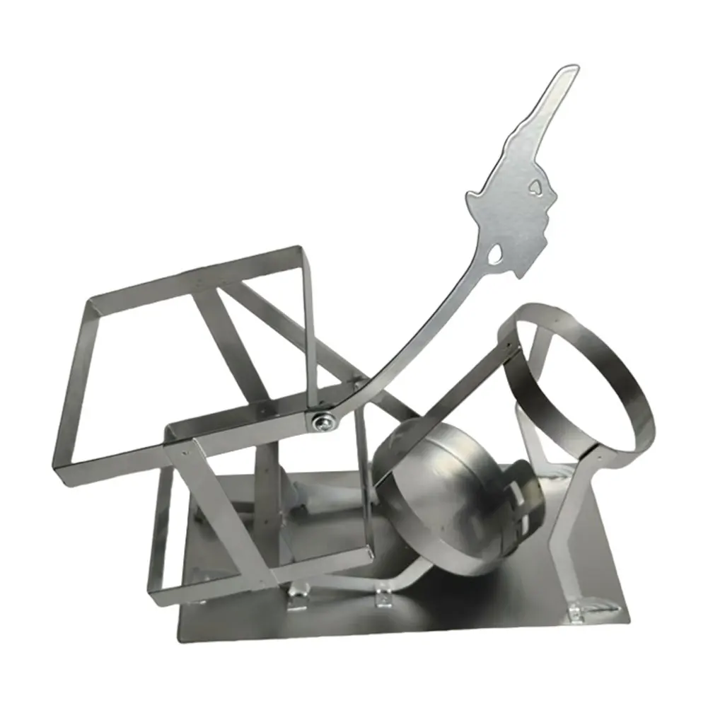 Metal Red Wine Rack Skull Wine Bottle Display Stand