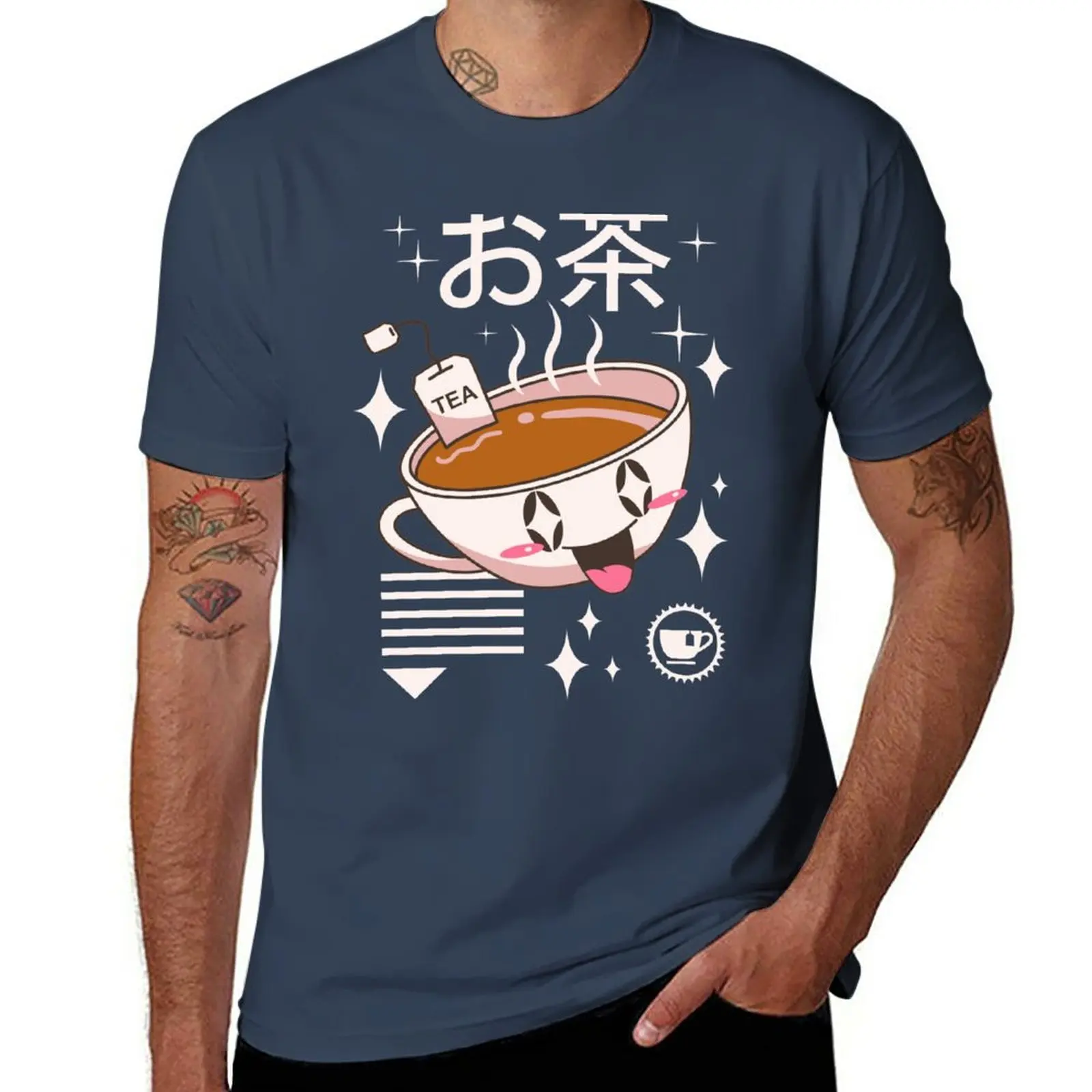 

Новинка, Kawaii Tea, футболки на заказ, быстросохнущая футболка, мужская одежда