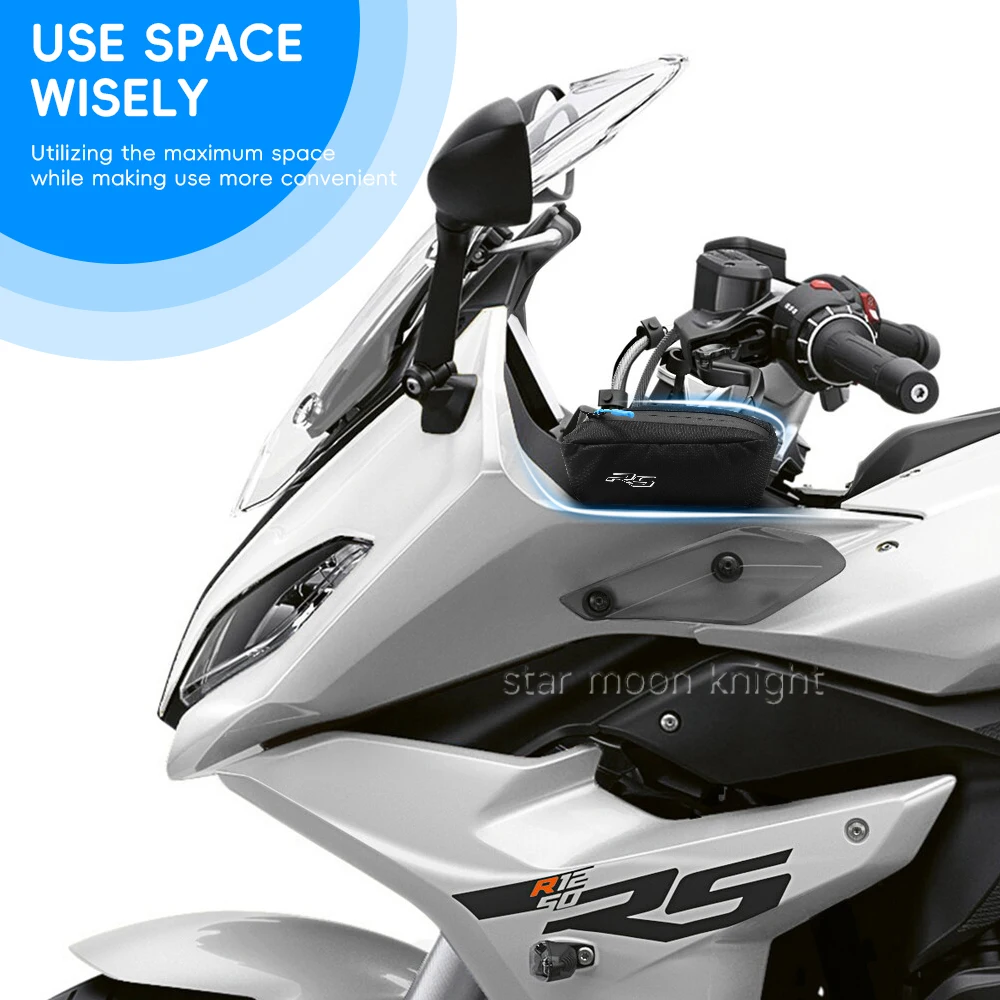 오토바이 R 1250 1200 RS 사이드 페어링 백, BMW R1250RS 2019-2022 R1200RS LC 용, 바람막이 방수 여행 가방, 1 쌍