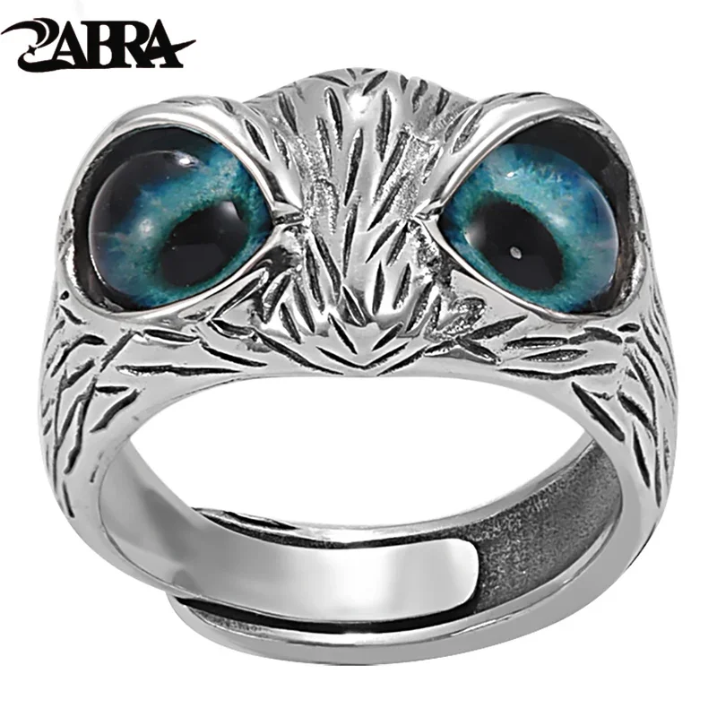 Bague De Fiancue Ailles En Argent Sterling 925 Pour Hommes Et Femmes, Bijou Vintage, Mignon, Hibou, Design Semplice, Thaidandais, Fia