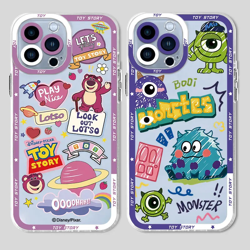 Custodia Per Telefono Per Samsung Galaxy S20Fe S10 S22 Plus S21 Note 10 Plus S20 Plus S23 Ultra Cover Disney Toy Story Clear Silicone