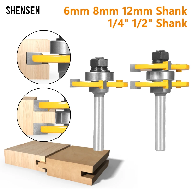 2 Stück 47mm Bucht 1-7/8 t & g Montage Fräser Fräser Holz bearbeitungs fräser für Holz fräser