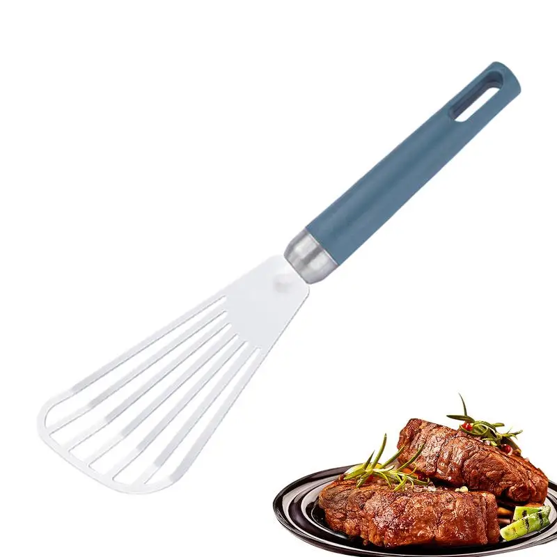 

Kitchen Stainless Steel Spatulas easy to clean non-heat conductive fish shovel Barbecue Fried Fish Utensil steak frying spatula