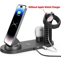 5 In 1 Wireless Charger Stand Pad For iPhone 14 13 12 11X8 Apple Watch Airpods Desk Phone Chargers Fast Charging Dock Station - Image 2