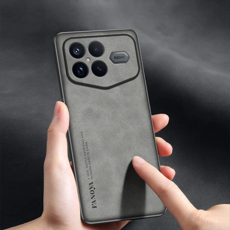 Matte Frosted Anti-Shock Hard Plastic Case with Leather Cover