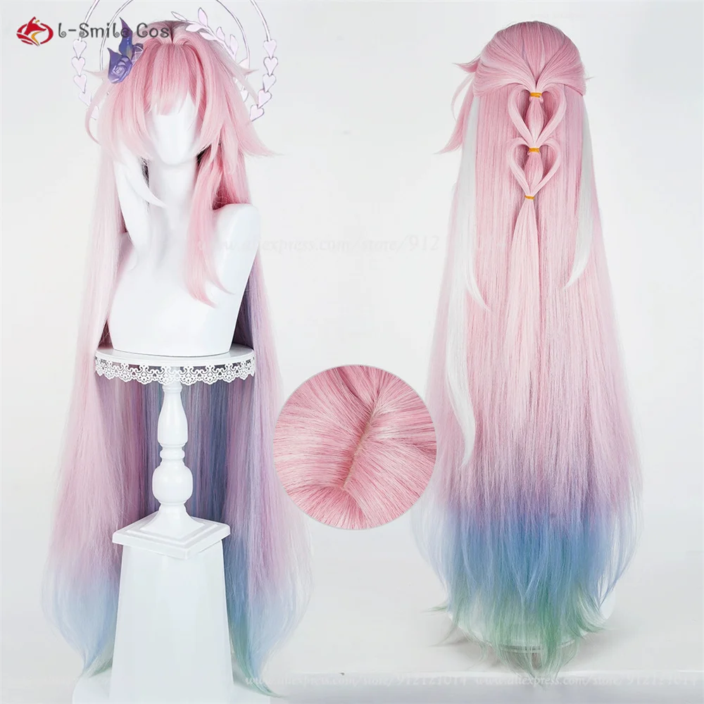 HSR Cyrene Cosplay Perücke 105/130cm Pink Mix Anime Hitzeresistent Synthetik 3