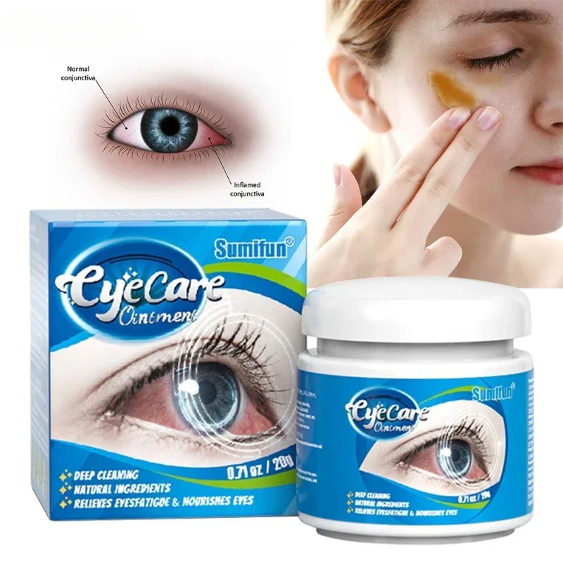 Eye Cream Protection vision Relief fatigue Itchy Dry Eyes At Night Remove Red Blood silk Moisturizing Bright Eyes care Ointment