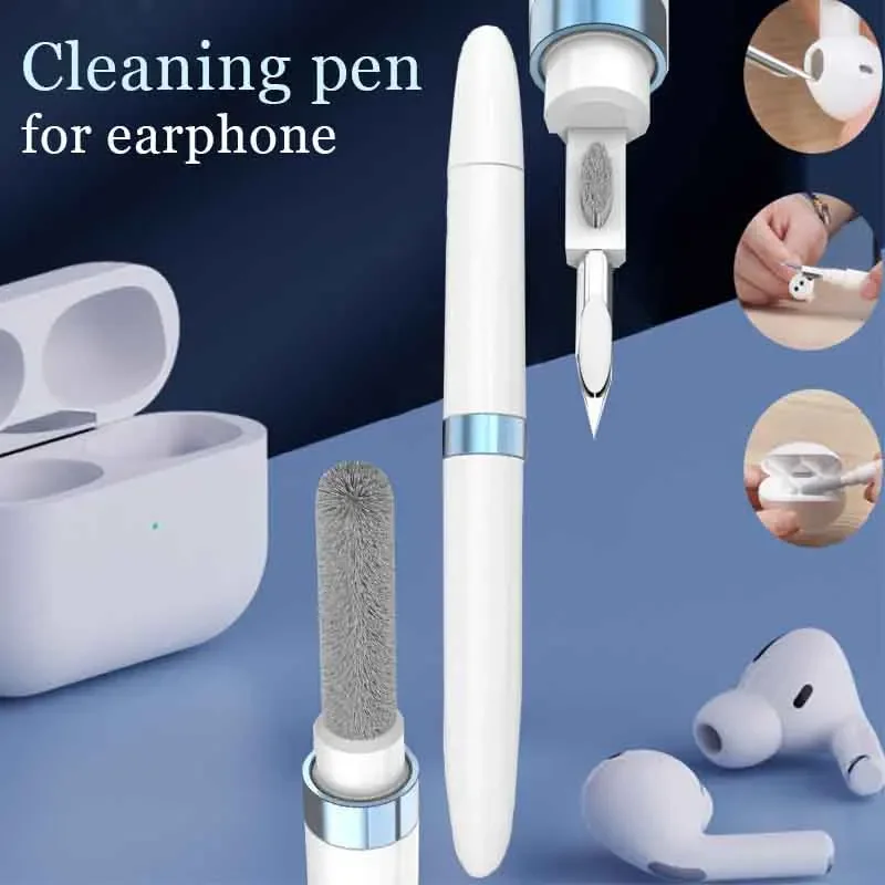 

Wireless Headphone Cleaner Kit for Airpods Pro, Earbuds Pen Brush, Bluetooth Earphones Case, Cleaning Tools for iPhone 3 in 1, 2