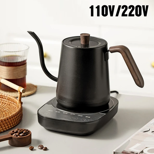 110V 220V Electric Coffee Pot 800ml Hot Water Jug Temperature